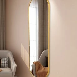 Staunton And Henry Anais Round Edge Full Length Mirror Furniture