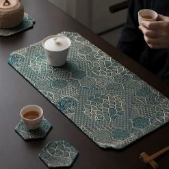 Staunton And Henry Oriental Silk Placemat - Set Of 4