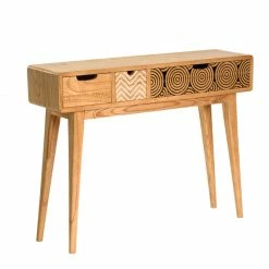 Staunton And Henry Arvil Solid Wood Console Table With Drawers Furniture