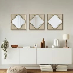 Staunton And Henry Oriental Window Frame Wall Mirror