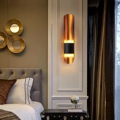 Staunton And Henry Black And Gold Wall Light