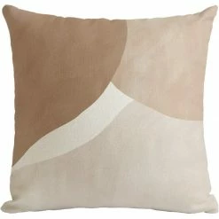 Staunton And Henry Abstract Beige Throw Cushion Home Accessories