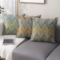 Staunton And Henry Home Accessories Chevron Pattern Throw Cushions