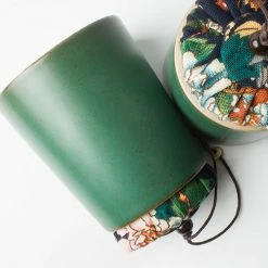 Staunton And Henry Kitchen Jade Green Oriental Tea Canister