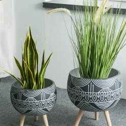 Staunton And Henry Modern Moroccan Planter With Legs