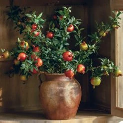 Staunton And Henry Artificial Pomegranate Fruit Plant