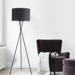 Staunton And Henry Lighting Miro Black Tripod Floor Lamp