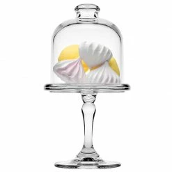 Staunton And Henry Mini Glass Cake Dome And Footed Stand