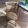Staunton And Henry Solid Wood & Rattan Country Chair - Vintage Finish Furniture