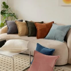 Staunton And Henry Home Accessories Corduroy Accent Throw Cushion