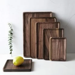 Staunton And Henry Kitchen Solid Wood Walnut Tray