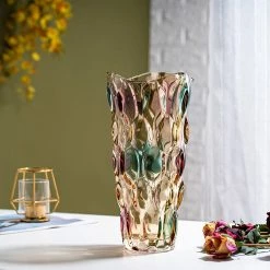 Staunton And Henry Home Accessories Multicoloured Glass Vase