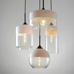 Staunton And Henry Lighting Modern Glass Pendant Lights