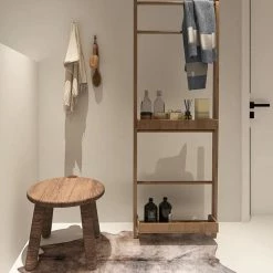 Staunton And Henry Premium Tricolor Brown Faux Cowhide Rug