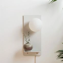 Staunton And Henry Tala Modern White Wall Light Shelf Lighting