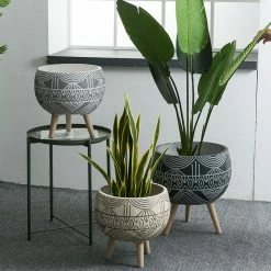 Staunton And Henry Modern Moroccan Planter With Legs