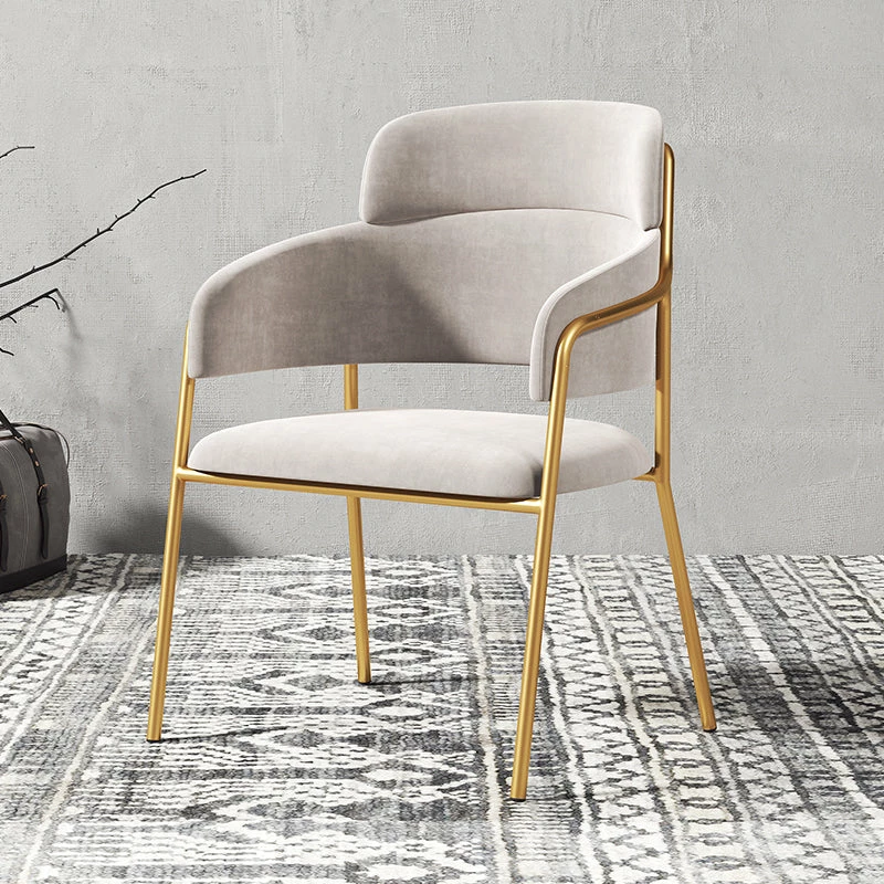 Staunton And Henry Millie Velvet Dining Chairs With Gold Legs (Set Of 2)