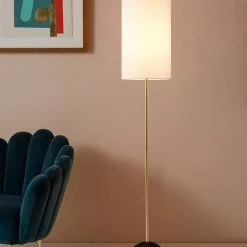 Staunton And Henry Iimari Slim Gold Floor Lamp Lighting