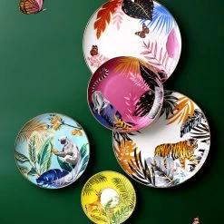 Staunton And Henry Jungle Safari Dessert And Dinner Plate Set Kitchen