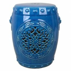 Staunton And Henry Furniture Blue Chinese Ceramic Garden Stool