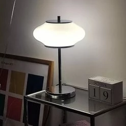 Staunton And Henry Opaque Glass Bauhaus Table Lamp Lighting