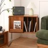 Staunton And Henry Nova Solid Wood Bookcase Side Table Cabinet Furniture