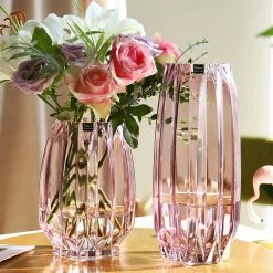 Staunton And Henry Home Accessories Modern Ribbed Glass Vase