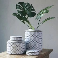 Staunton And Henry Blue And White Ceramic Urn Vase