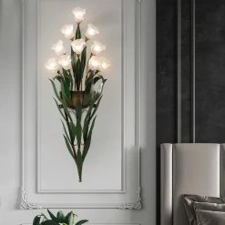 Staunton And Henry Zoe Flower Bouquet Wall Light
