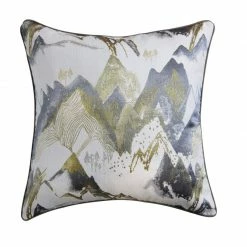 Staunton And Henry Alpine Blue Mountains Throw Cushion