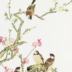 Staunton And Henry Wall Decor Oriental Birds Wall Art With Frame