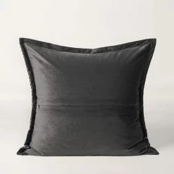 Staunton And Henry Modern Black And Grey Throw Cushion