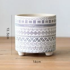 Staunton And Henry Modern Monochrome Plant Pots Home Accessories