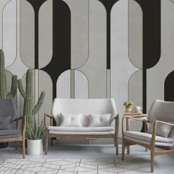 Staunton And Henry Midcentury Muted Tone Wallpaper Wall Decor