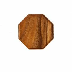 Staunton And Henry Acacia Wood Hexagon Serving Tray