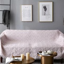 Staunton And Henry Nordic Muted Color Cotton Throw Blanket