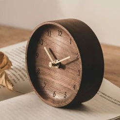 Staunton And Henry Wall Decor Black Walnut Wood Clock