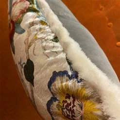 Staunton And Henry Velvet Oriental Garden Throw Cushion