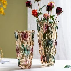 Staunton And Henry Home Accessories Multicoloured Glass Vase