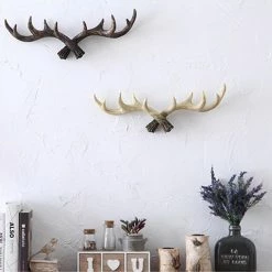 Staunton And Henry Wall Decor Antler Wall Hooks