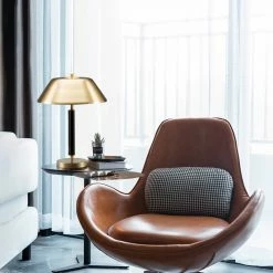 Staunton And Henry Future Deco Black And Brass Table Lamp