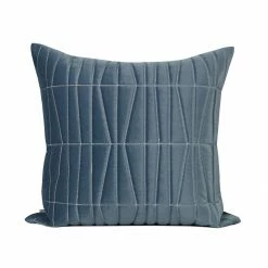 Staunton And Henry Amrin Stitched Blue Throw Cushion