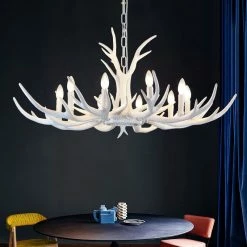 Staunton And Henry Nordic Faux Antler Chandelier Lighting