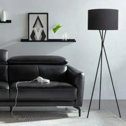 Staunton And Henry Lighting Miro Black Tripod Floor Lamp