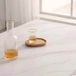 Staunton And Henry White Sintered Stone Top Dining Table