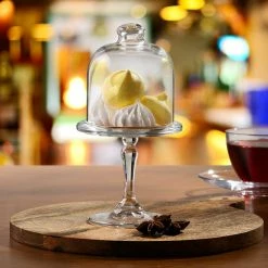 Staunton And Henry Mini Glass Cake Dome And Footed Stand