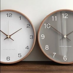 Staunton And Henry Wall Decor Arlo Nordic Wall Clock With Wood Frame