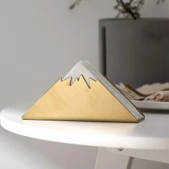 Staunton And Henry Kitchen Triangular Gold Napkin Holder