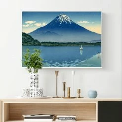 Staunton And Henry Japanese Wave Wall Art With Frame