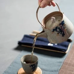 Staunton And Henry Japanese Faux Kintsugi Tea Pot Kitchen